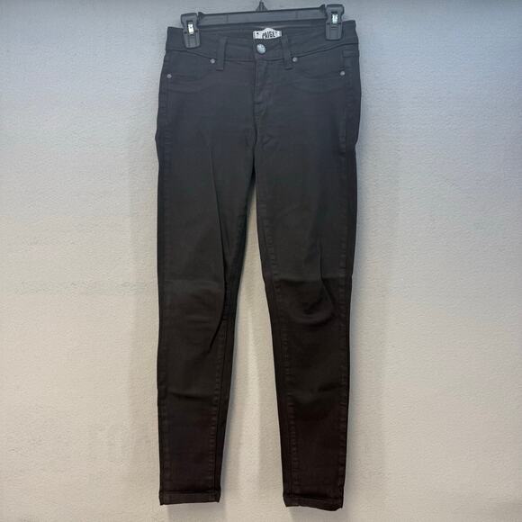PAIGE Denim - Paige Jeans Women's 25 (2) Black Verdugo Ultra Skinny Skater Girl Goth Preppy